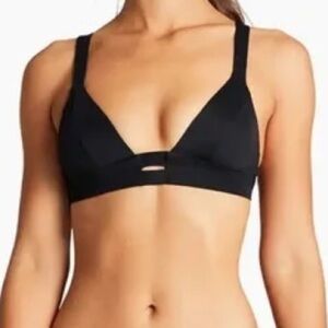 Vitamin A Swim black triangle top